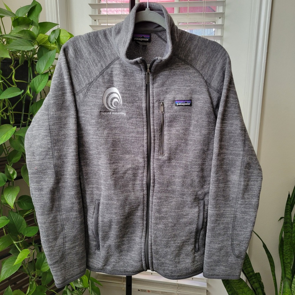 Patagonia Better Sweater Full Zip Fleece Jacket Grey Mens Small 25527